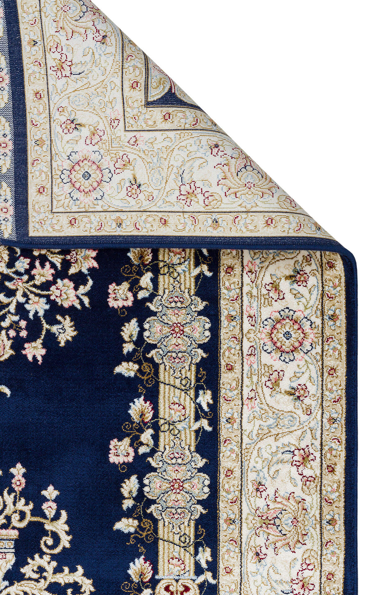 Isfahan Seccade ISF SCD 01 Navy Mavi - Viskon Klasik Desenli Seccade Sık Dokuma Seccade